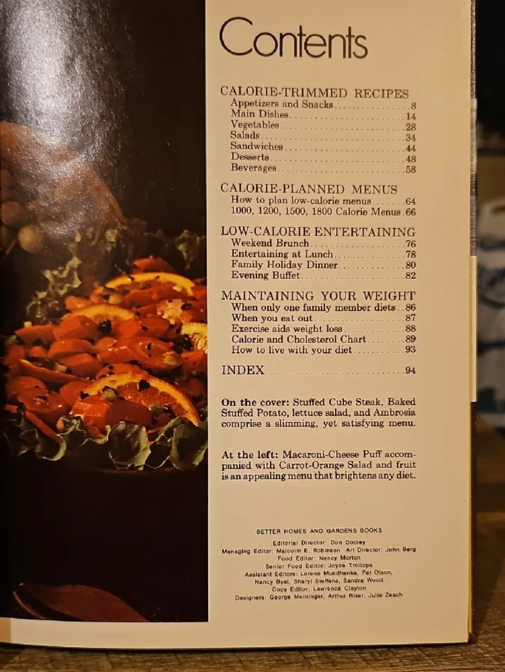 Vintage Better Homes and Gardens Calorie Counter's Cook Book HC
